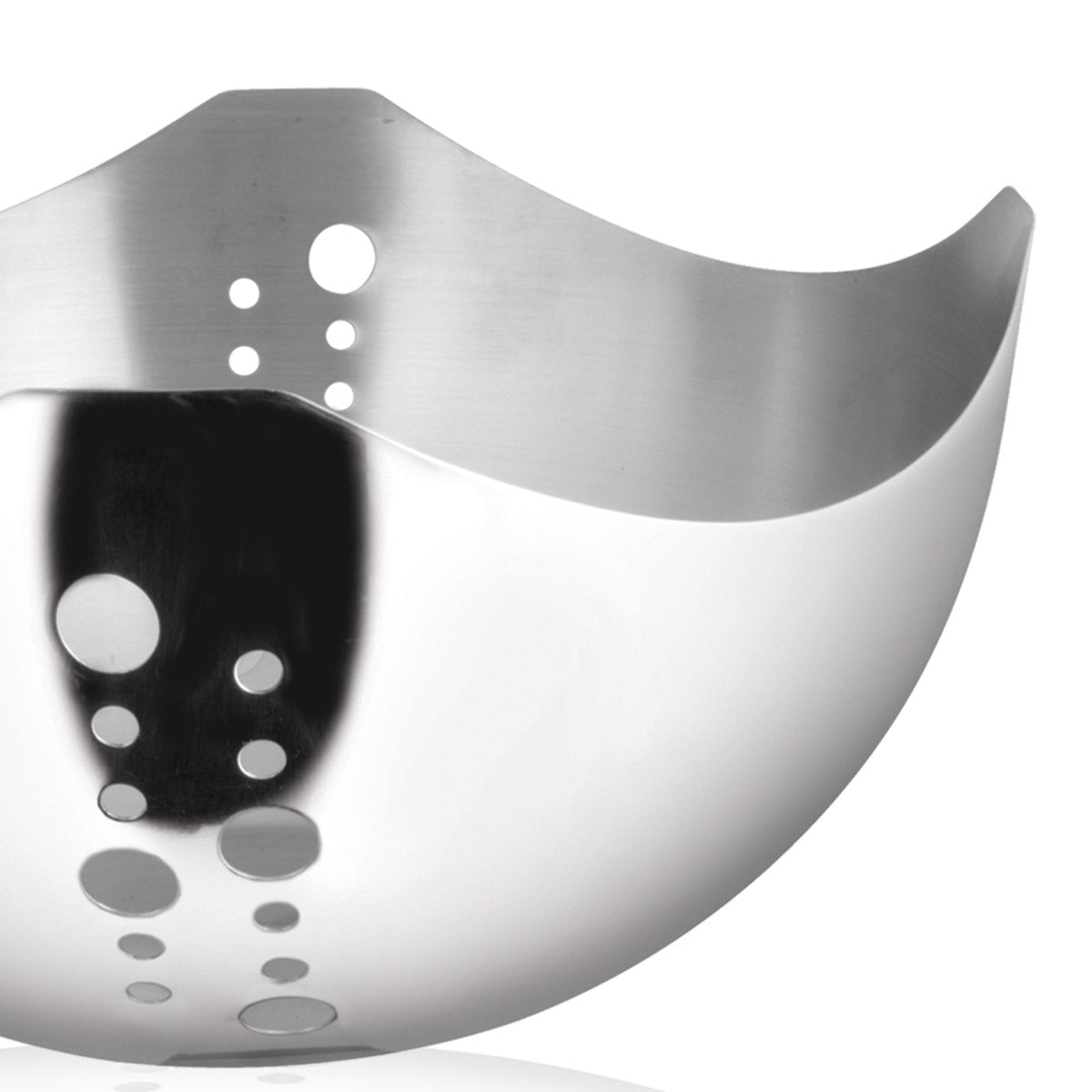 Moderno cestino frutta in acciaio inox lucido - Basic