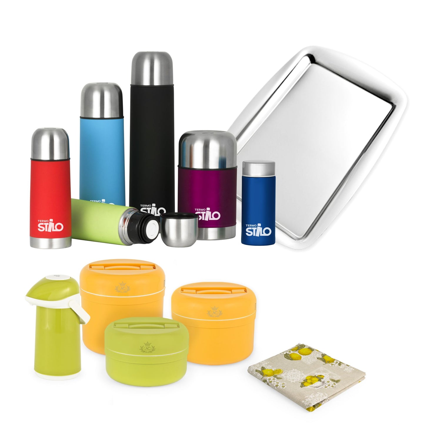 Set bottiglie termiche porta vivande