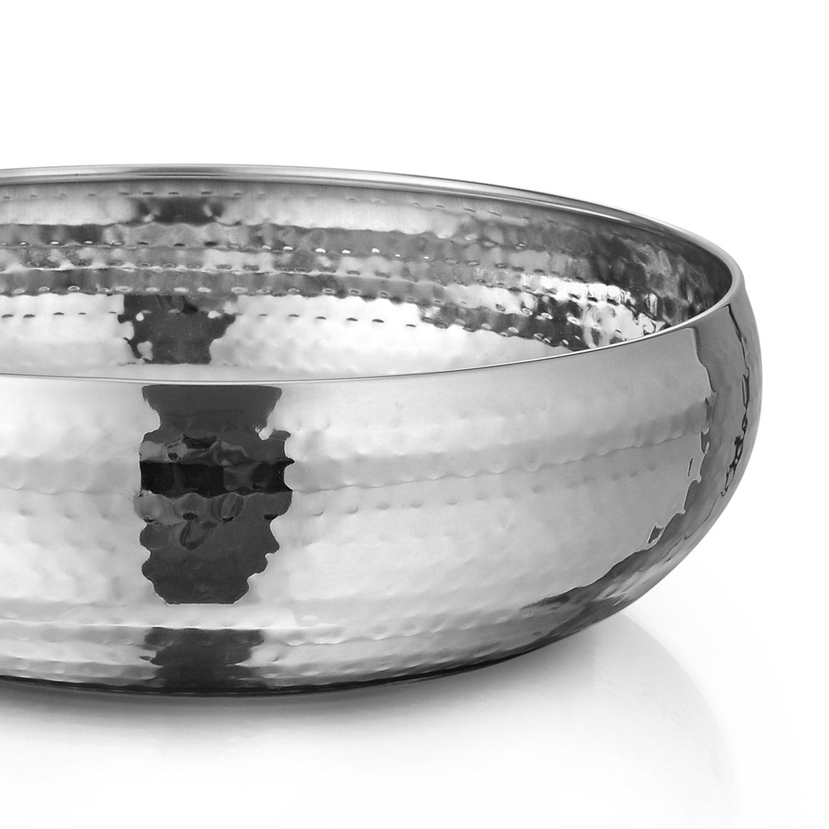 Set cestini stile moderno in acciaio inox martellato - Fashion