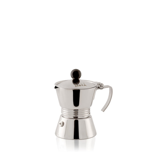 Caffettiera da 1 tazza in acciaio inox ad induzione Italia - Best Moka