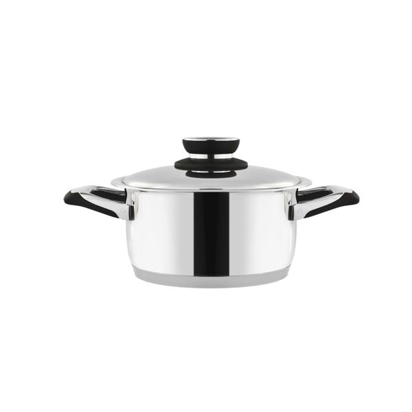 Casseruola in acciaio inox ad induzione da 20 cm 3,1 litri - Batteria di Pentole Corredo