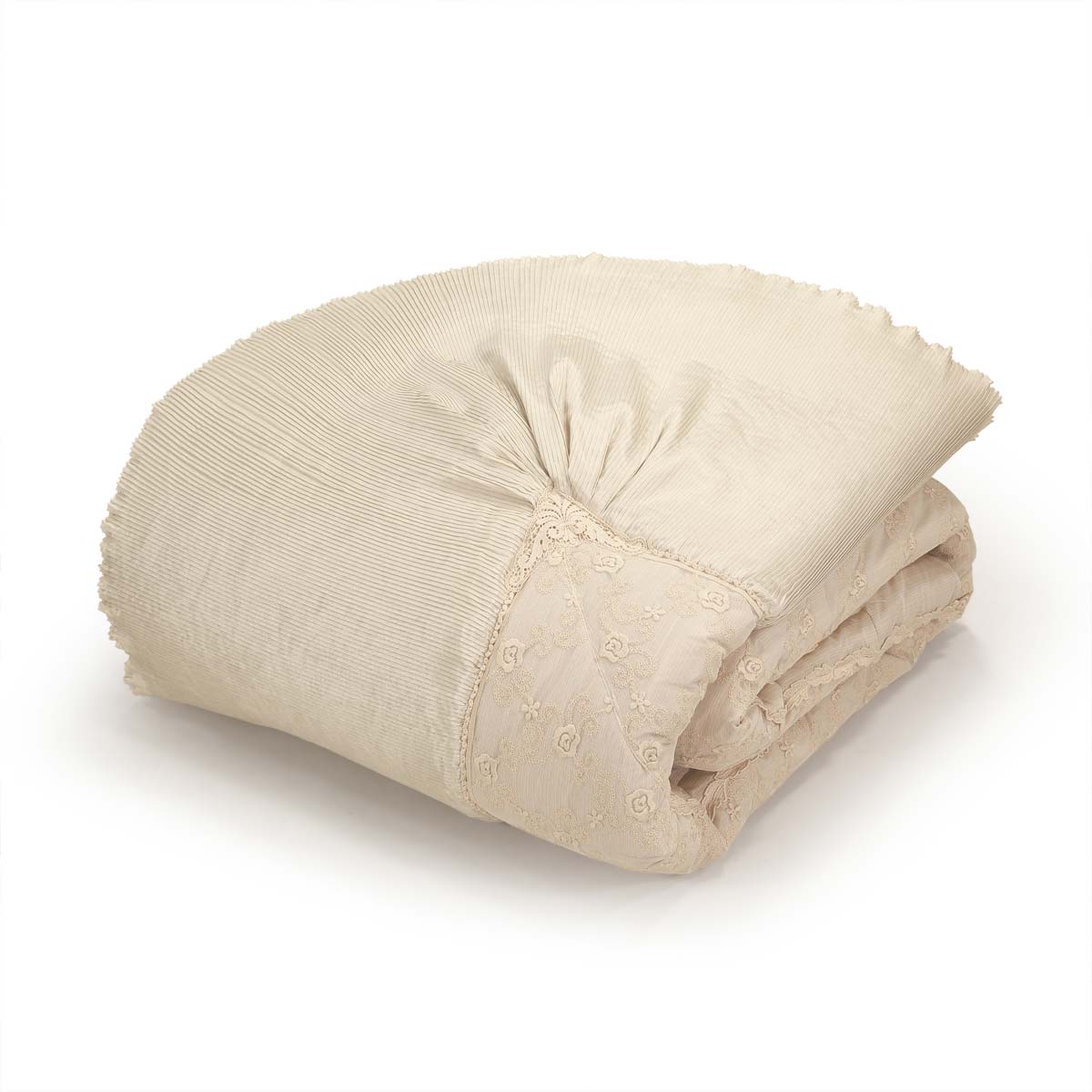 Classica trapunta biancheria letto con riccio plisset - el092
