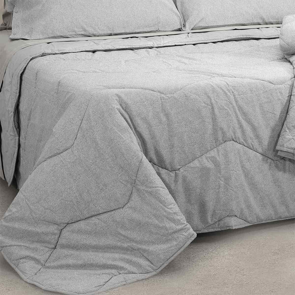 Composè letto grigio dal design moderno - Naxos