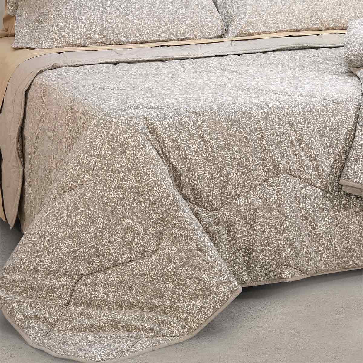 Composè letto tortora dal design moderno - Naxos