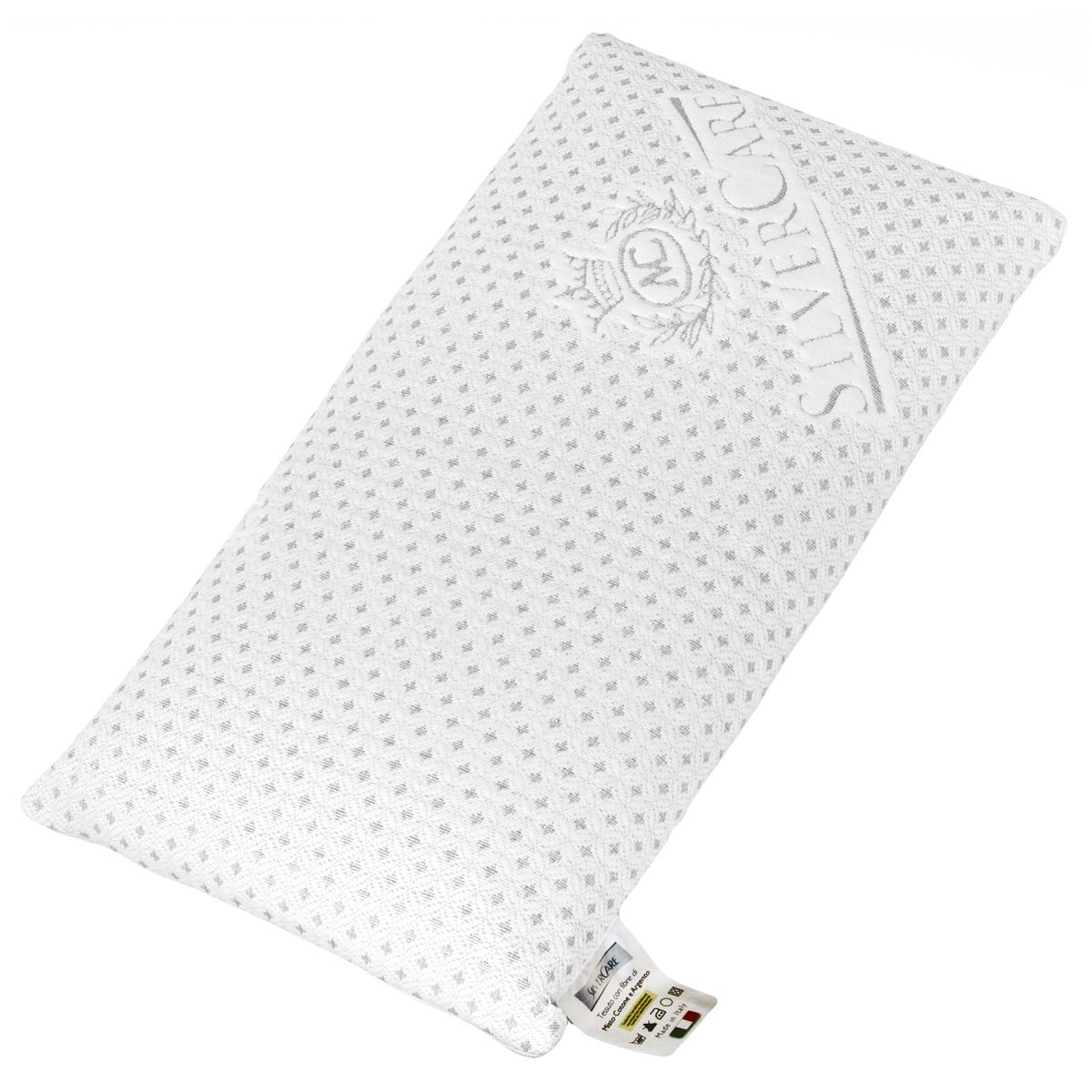 Cuscino in lattice alto anallergico e fibra argento