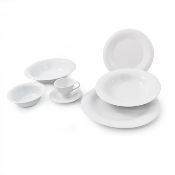 Servizio piatti bianco 37 pezzi White