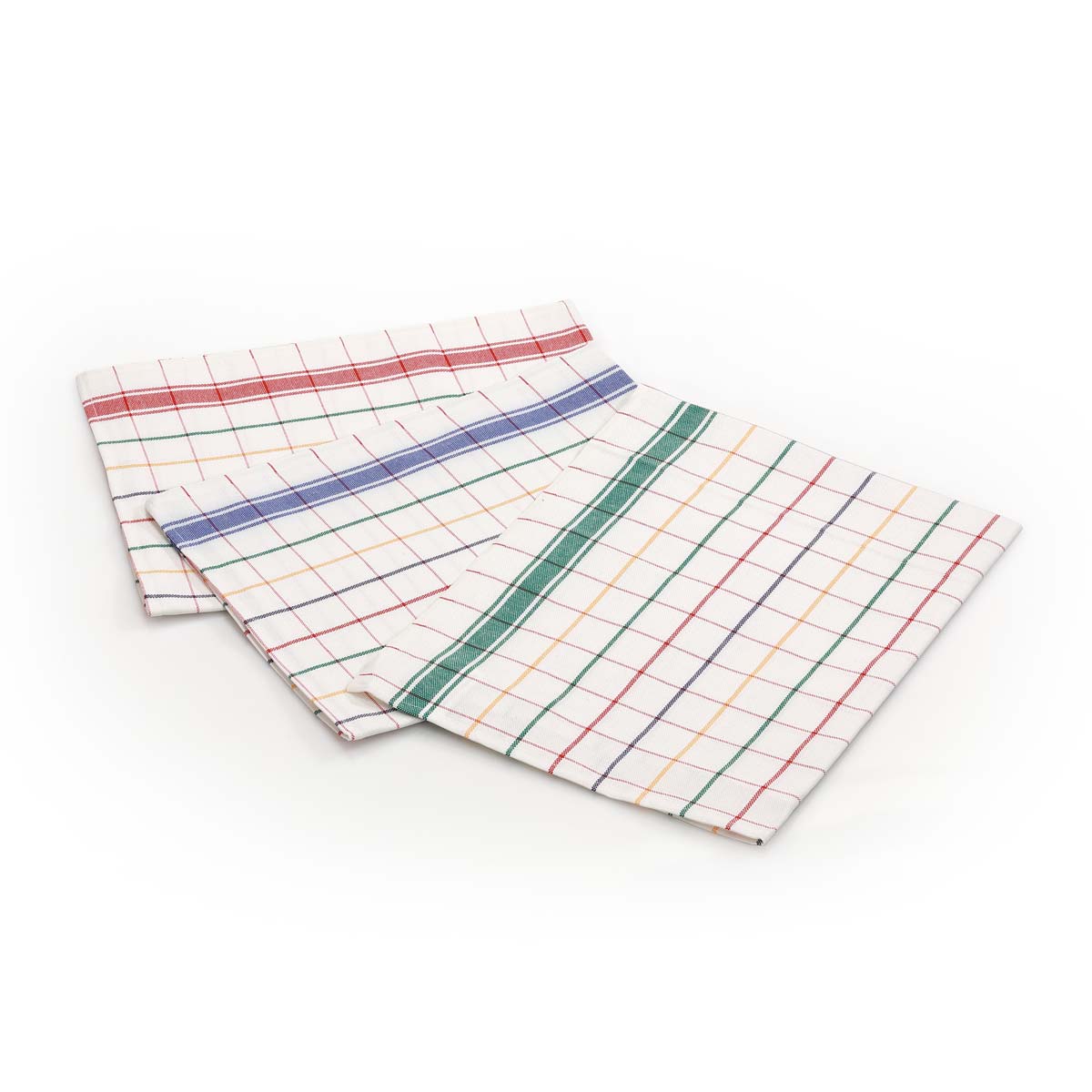 Set strofinacci cucina in cotone italiani disegno quadri scozzese