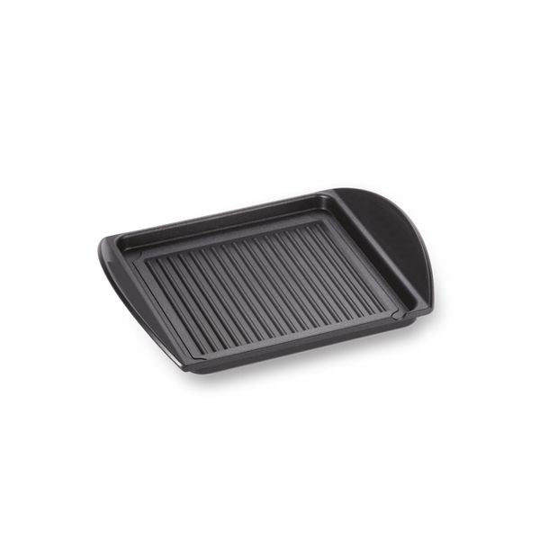 Teglia Bistecchiera rigata piccola antiaderente con fondo termo diffusore