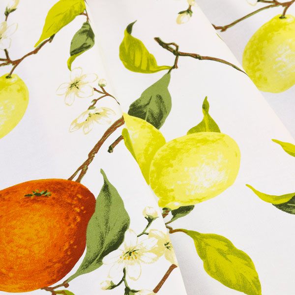 Tovaglia con fantasia limoni e arance - Agrumi