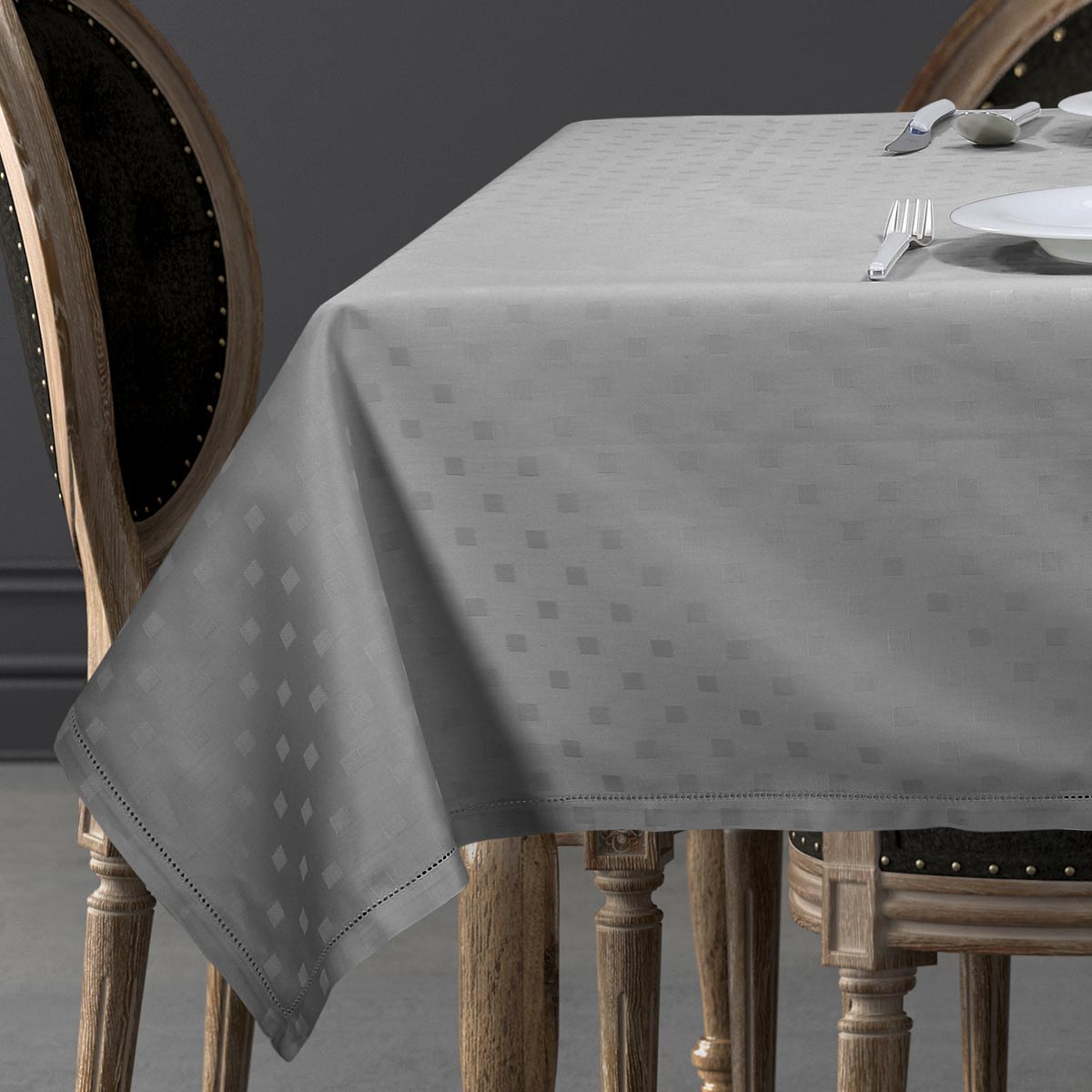 Tovaglia in fiandra grigia Diamond