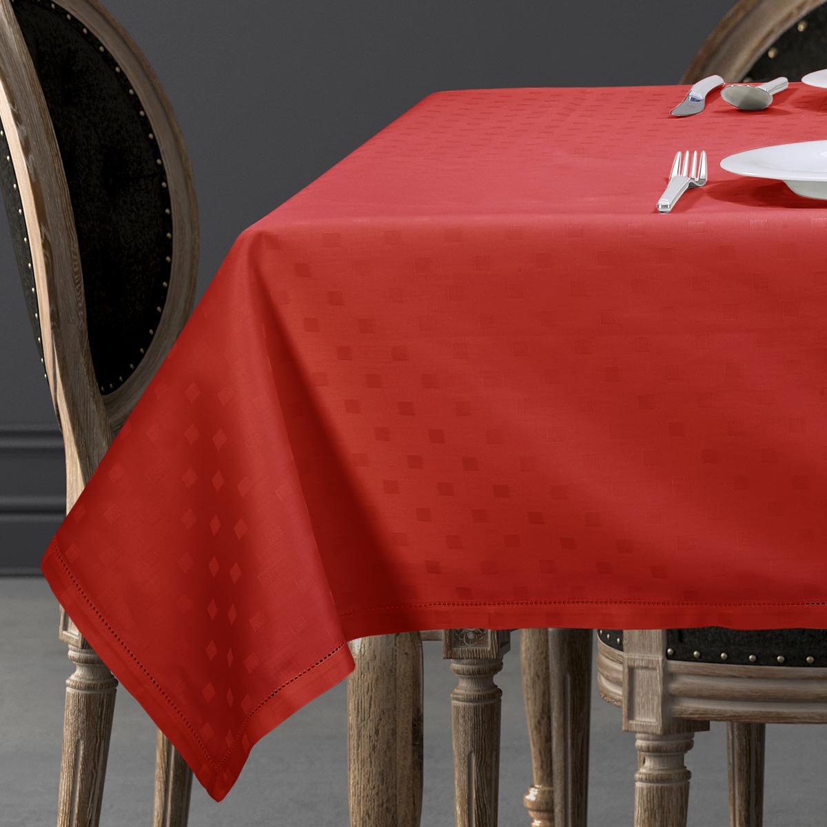 Tovaglia in fiandra rossa - Diamond