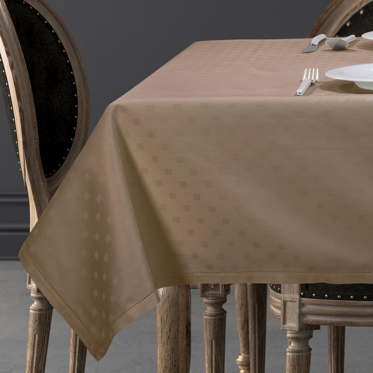 Tovaglia in fiandra sabbia - Diamond
