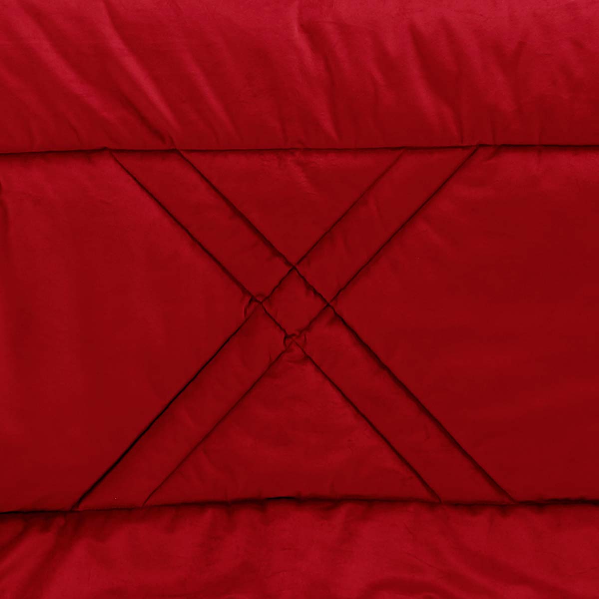 Trapunta letto invernale anallergica moderna di colore rosso a rombi