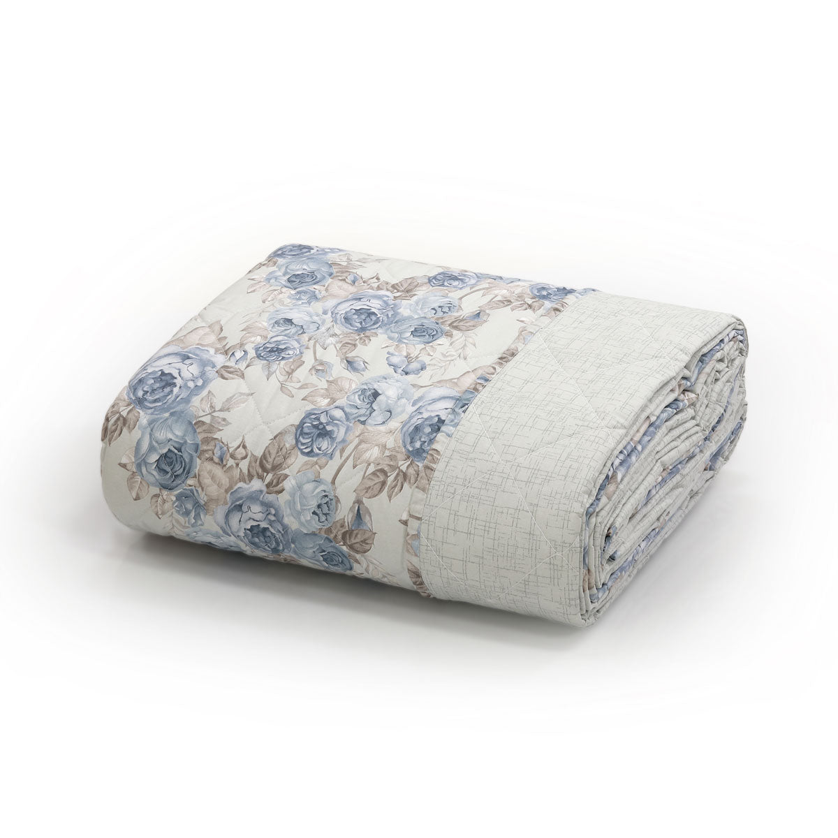 Trapuntino matrimoniale primaverile a fiori azzurro - Flora