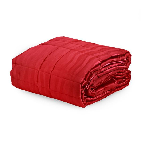 Trapuntino primaverile damasco colore rosso - Divina