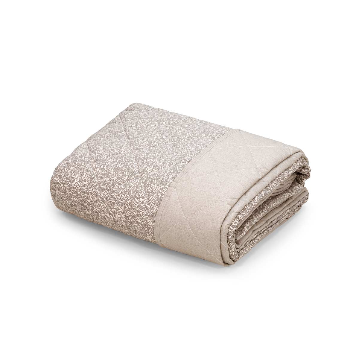 Trapuntino tortora matrimoniale primaverile dal design moderno double-facesign moderno double-face