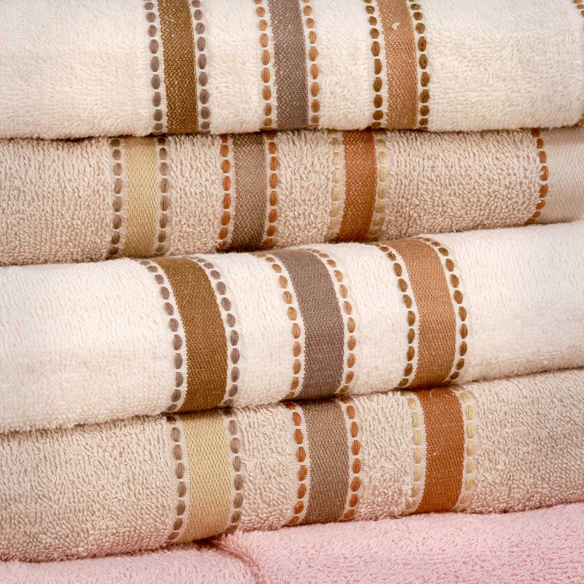 Biancheria da bagno 12 pezzi dai colori assortiti in puro cotone - Hydra