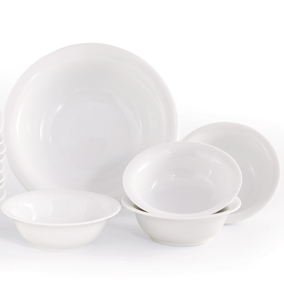 Coppette macedonia in fine porcellana bianca - White
