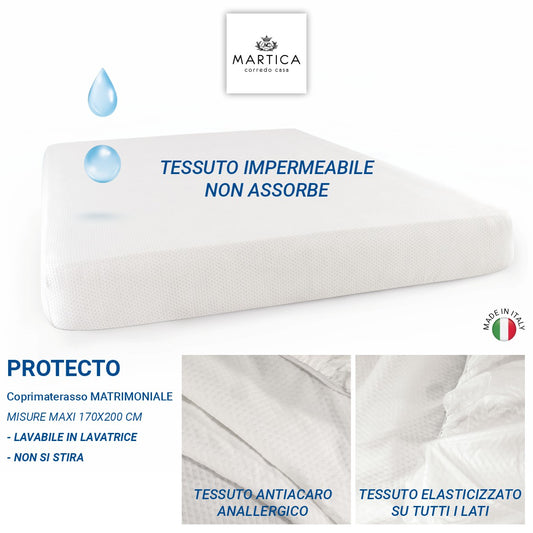 Coprimaterasso traversa impermeabile protettiva matrimoniale - Protecto