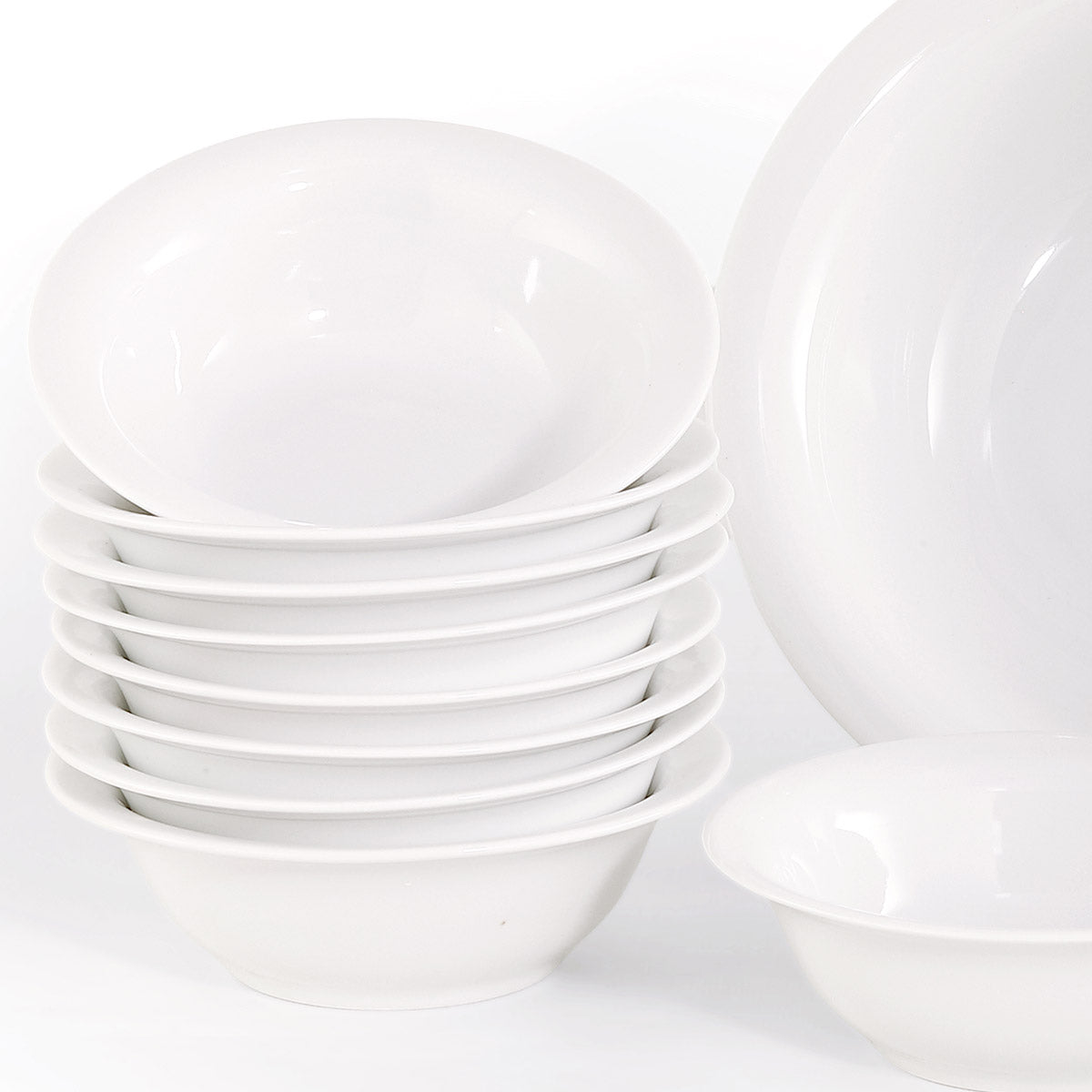 Set coppette gelato in fine porcellana bianca - White