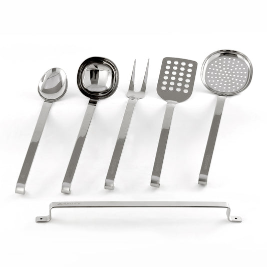 Set mestoli da cucina in acciaio inox 6 pezzi - Master