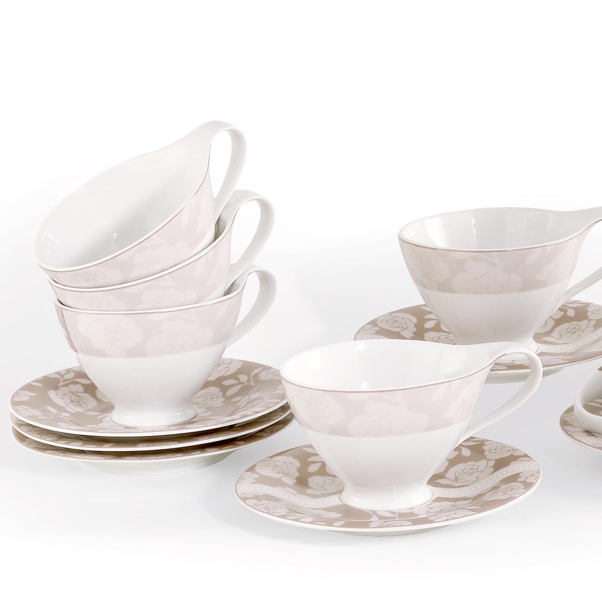 Tazze latte tortora valencienne