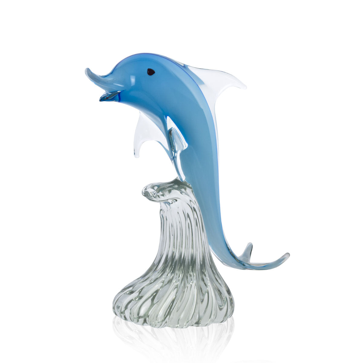 Delfino con base colore blu fatto a mano