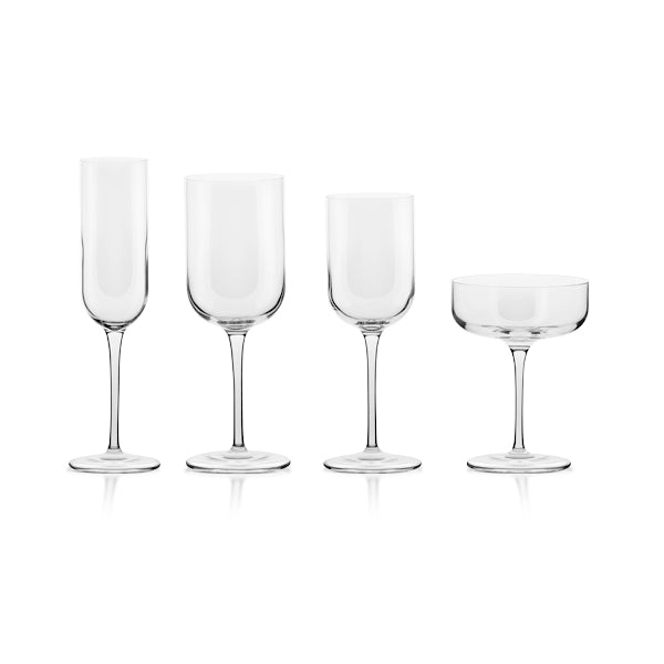 Servizio di bicchieri a calice 50 pezzi moderno liscio - Letizia