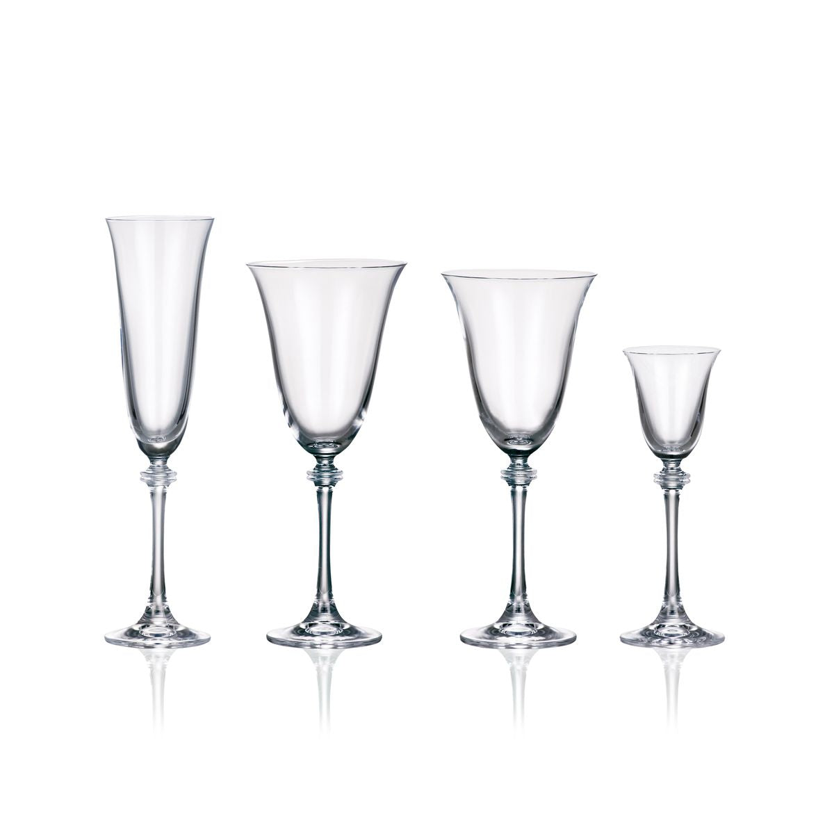 Set di bicchieri dal design moderno lineare 50 pezzi - Sofia