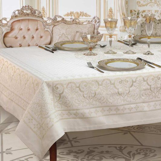 Tende Arredo Tessile - Tovaglia Cotone, Tovaglia Tavolo Rettangolare 140x140 Prodotto Italiano, Tovaglia Cucina Moderna ed Elegante Adatta per Tavoli 6 Posti, Facile da Lavare (Astratto Tende Arredo Tessile - Tovaglia Cotone, Tovaglia Tavolo Rettangolare 140x140 Prodotto Italiano, Tovaglia Cucina Moderna ed Elegante Adatta per Tavoli 6 Posti, Facile da Lavare (Astratto