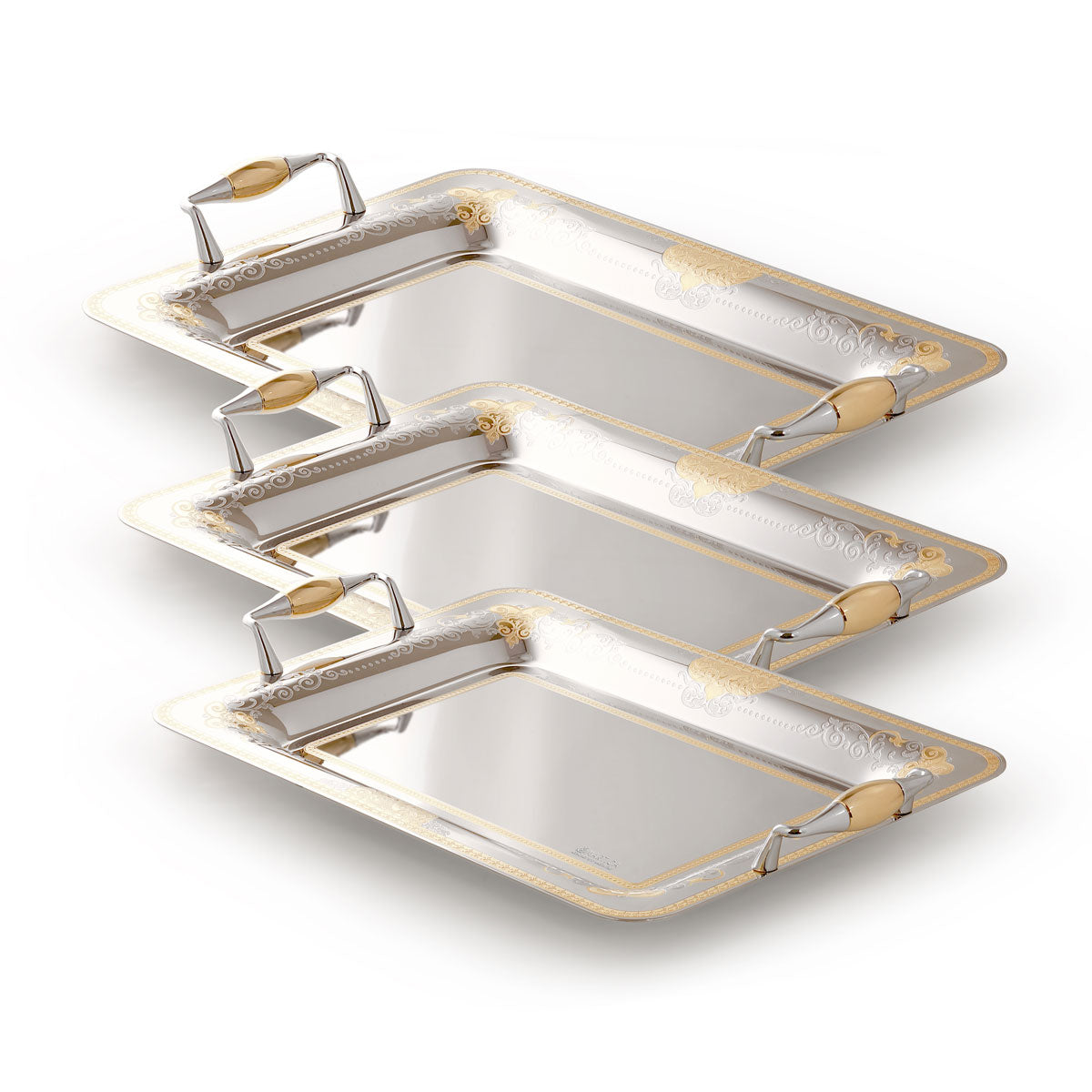 Cerniere triple per cassetti e scarpiere, 2 paia, acciaio inox | Leroy Cerniere triple per cassetti e scarpiere, 2 paia, acciaio inox | Leroy