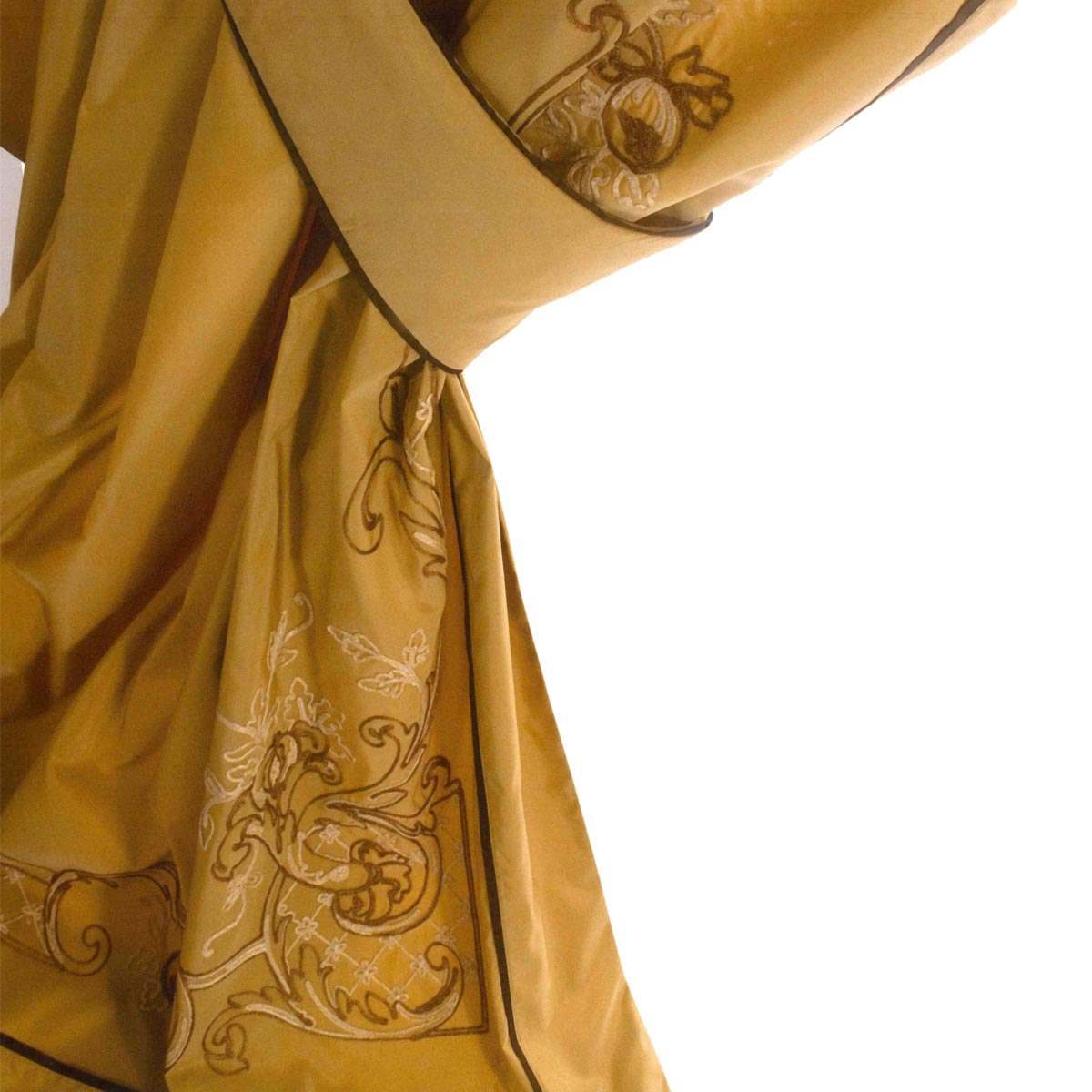 Tenda colore oro con ricamo artigianale - Isabella