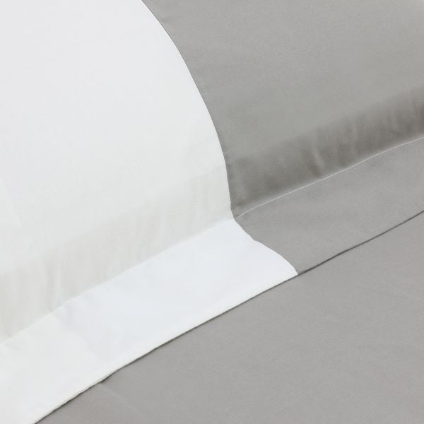 tessuto in caldo cotone grigio per lenzuola