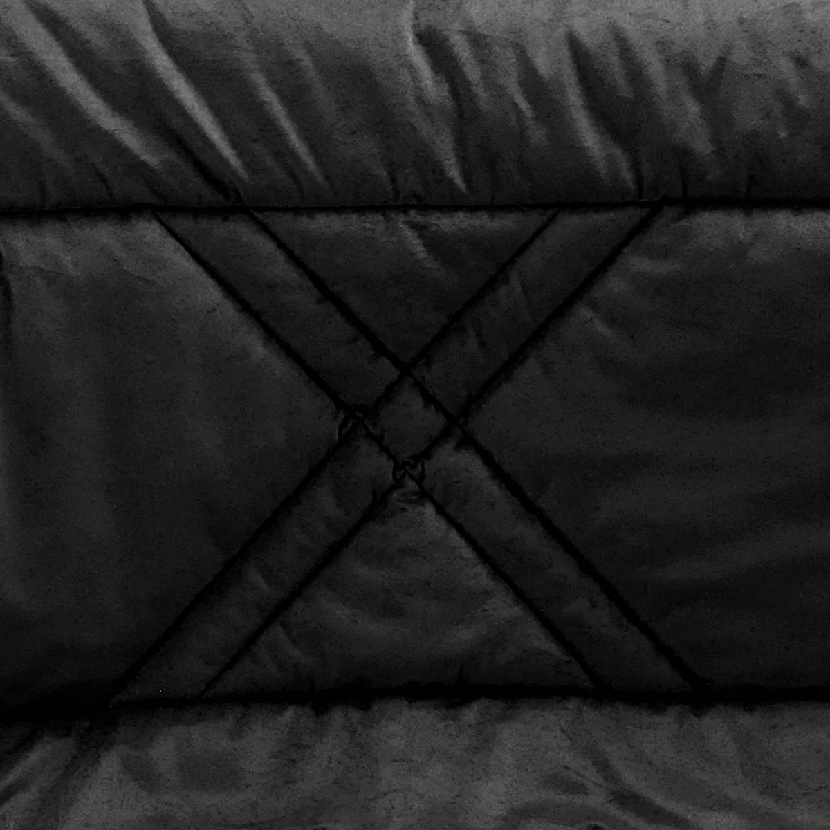 Trapunta letto invernale anallergica moderna di colore nero a rombi