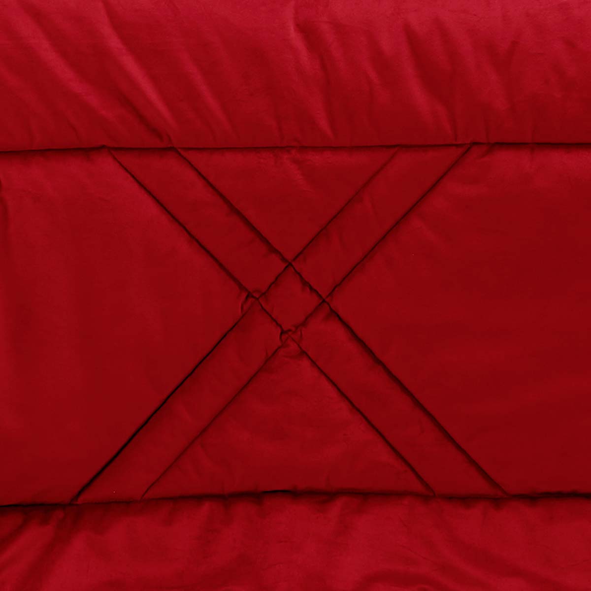 Trapunta letto invernale anallergica moderna di colore rosso a rombi