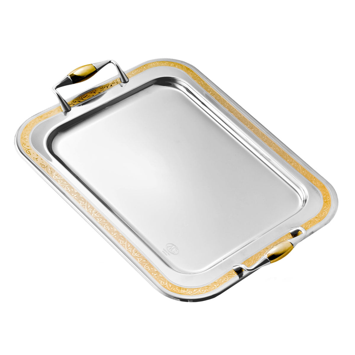 Vassoio Portaoggetti SLHEQING Vassoio Specchio Rotondo, Di Metallo